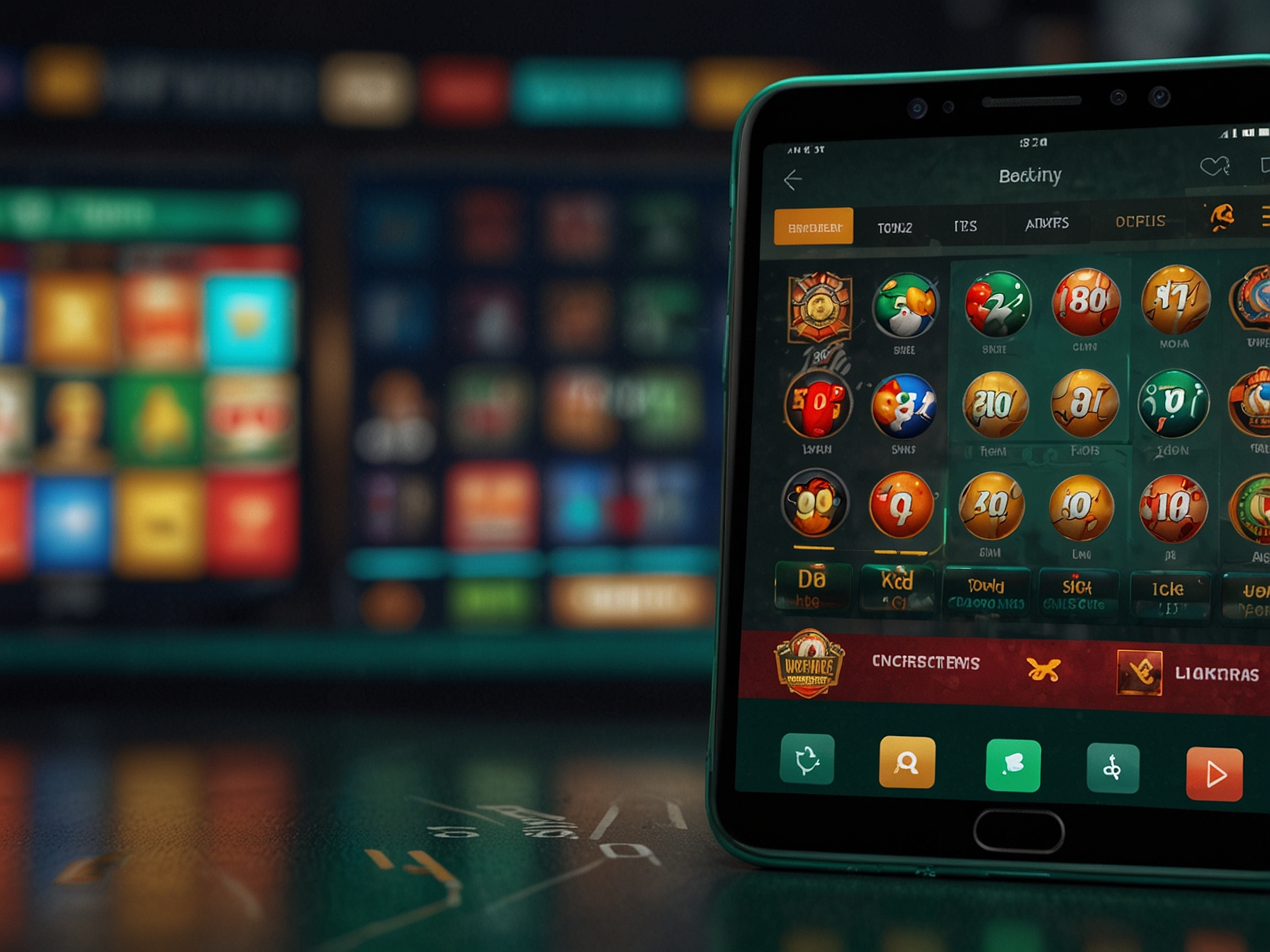 Mobile app home screen