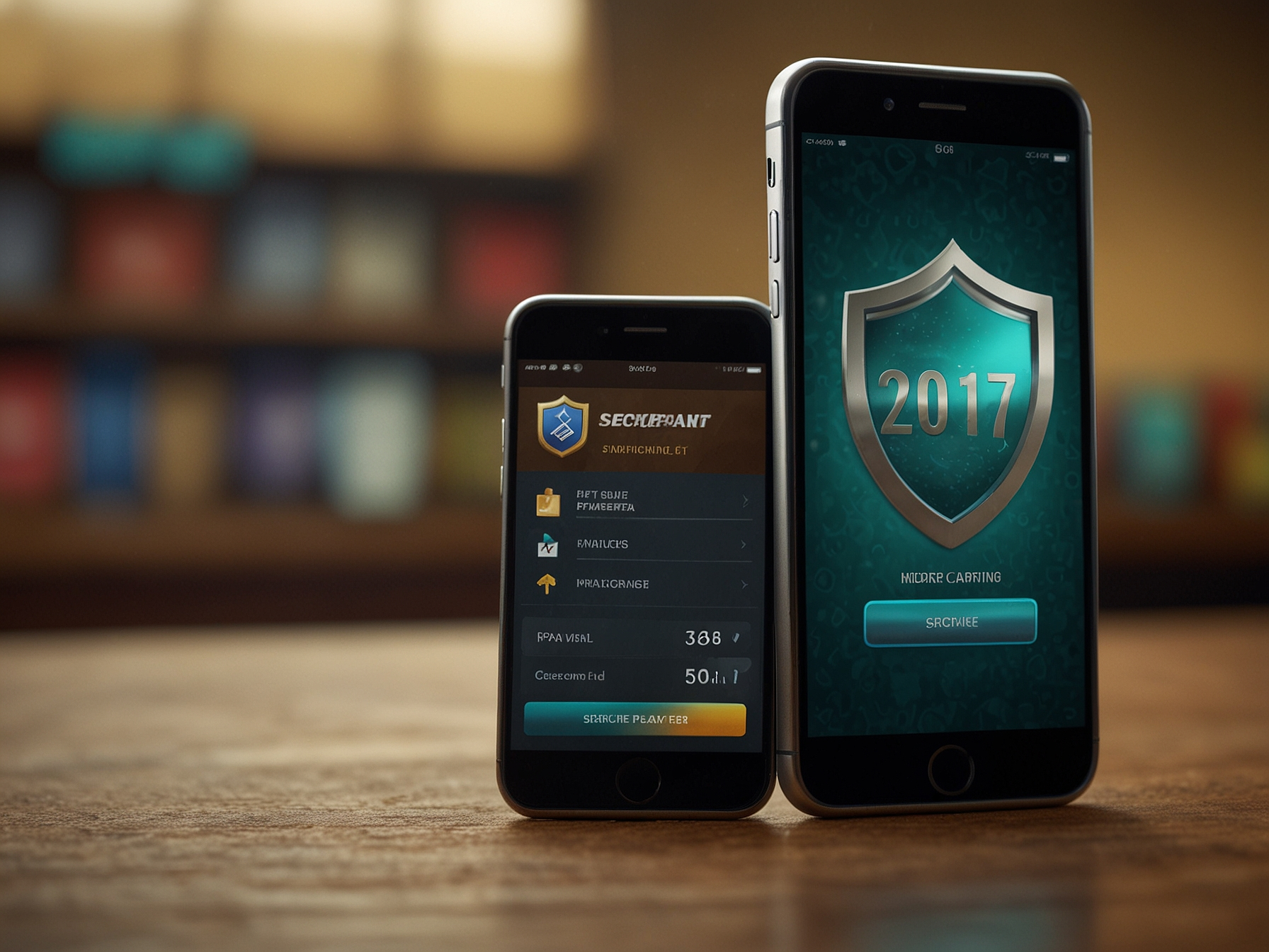 Secure payment icons and shield